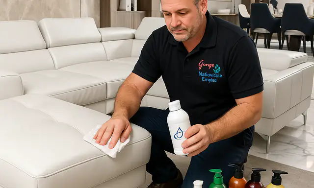 Nettoyage et entretien professionnel des meubles en cuir à domicile à Montréal et en Rive-Sud — Groupe Avril.